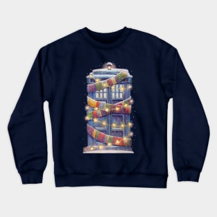 Christmas Police Box Crewneck Sweatshirt